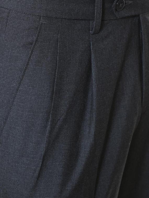 grey polyester blend pleated formal trouser - 15727795 - Zoom Image - 4