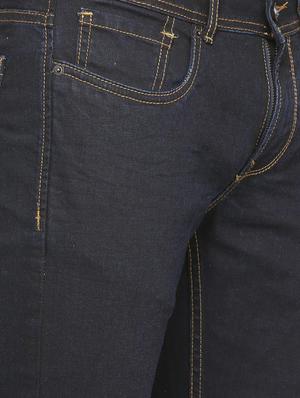 blue cotton blend plain jeans - 15728246 - Standard Image - 4