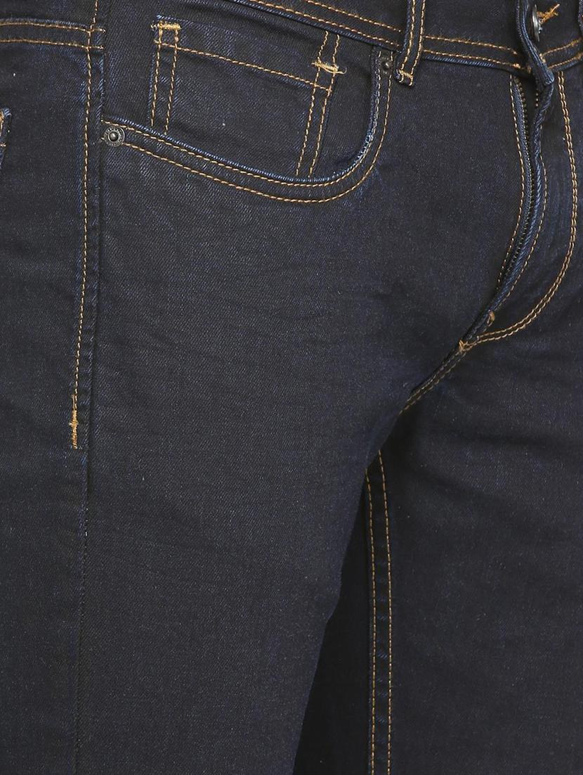 blue cotton blend plain jeans - 15728246 - Zoom Image - 4