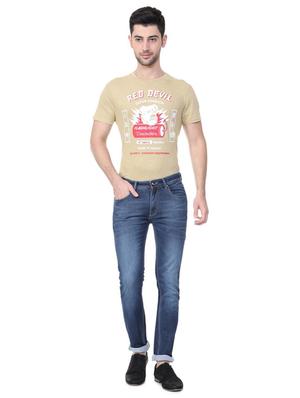 blue cotton blend washed jeans - 15728249 - Standard Image - 4