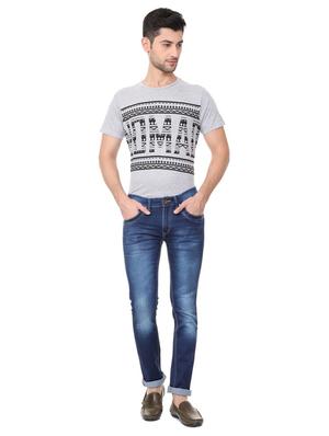 blue cotton washed jeans - 15728255 - Standard Image - 4