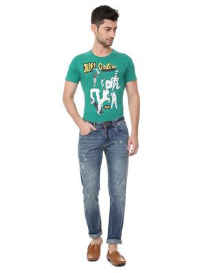 blue cotton ripped jeans - 15728257 - Standard Image - 4