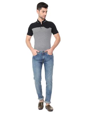 blue cotton washed jeans - 15728258 - Standard Image - 4