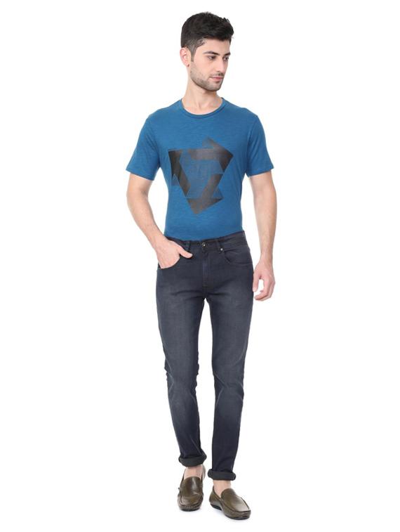 grey cotton blend washed jeans - 15728259 - Zoom Image - 4