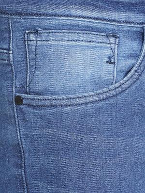 blue cotton blend washed jeans - 15728265 - Standard Image - 4