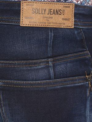 blue cotton blend washed jeans - 15728277 - Standard Image - 4