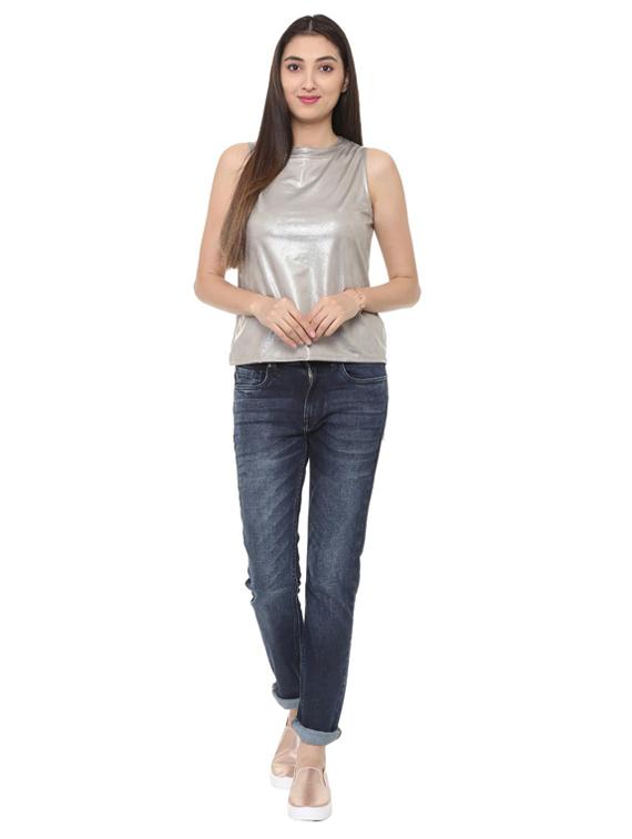 zipper closure sleeveless top - 15728397 - Zoom Image - 4