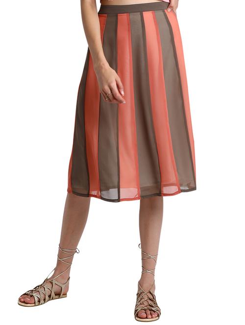 paneled a-line skirt - 15728477 - Standard Image - 1