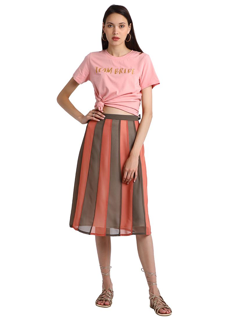 paneled a-line skirt - 15728477 - Zoom Image - 4