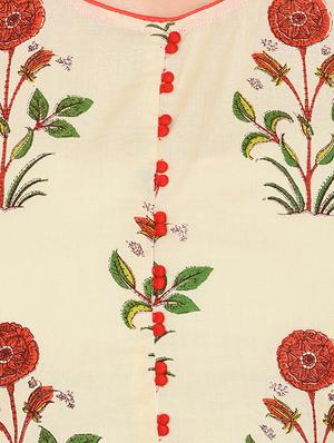 Printed flare kurta - 15729522 - Standard Image - 4