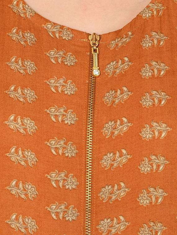 Printed flare kurta - 15729524 - Zoom Image - 4