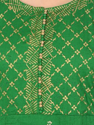Layered foil print kurta - 15729529 - Standard Image - 4