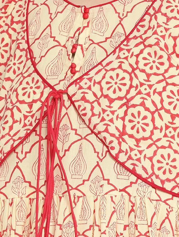 flared printed kurta - 15729532 - Zoom Image - 4