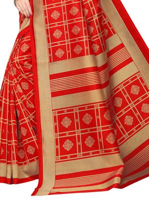 floral printed saree with blouse - 15729612 - Standard Image - 4