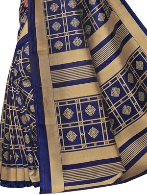 floral printed saree with blouse - 15729613 - Standard Image - 4