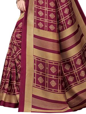 floral printed saree with blouse - 15729657 - Standard Image - 4