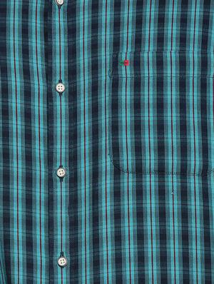 blue cotton casual shirt - 15729827 - Standard Image - 4