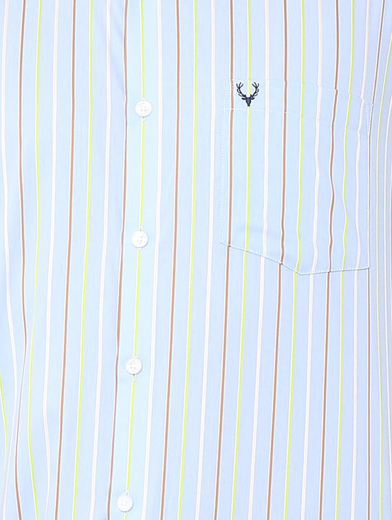 blue cotton casual shirt - 15729829 - Zoom Image - 4