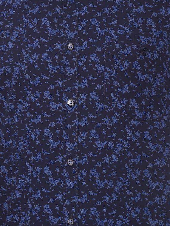 blue cotton casual shirt - 15729833 - Zoom Image - 4