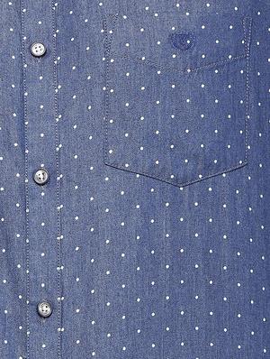 blue cotton casual shirt - 15729843 - Standard Image - 4