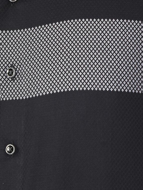 black cotton formal shirt - 15729850 - Zoom Image - 4