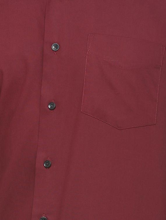 maroon cotton formal shirt - 15729858 - Zoom Image - 4