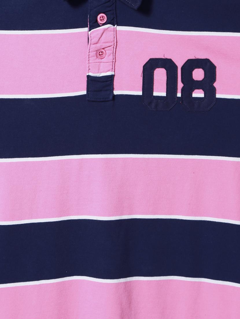 multi colored cotton polo t-shirt - 15729899 - Zoom Image - 4