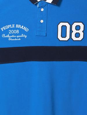 blue cotton cut & sew t-shirt - 15729900 - Standard Image - 4