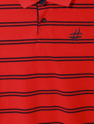 red cotton polo t-shirt - 15729901 - Standard Image - 4