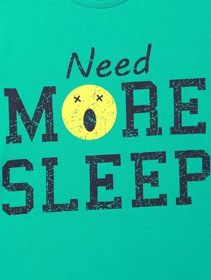 green cotton chest print t-shirt - 15729906 - Standard Image - 4