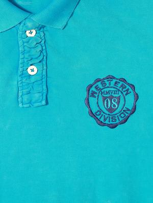 blue cotton polo t-shirt - 15729910 - Standard Image - 4