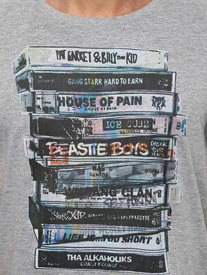 grey cotton chest print t-shirt - 15729935 - Standard Image - 4