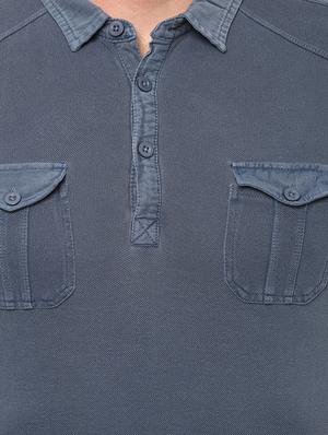 blue cotton pocket t-shirt - 15729945 - Standard Image - 4