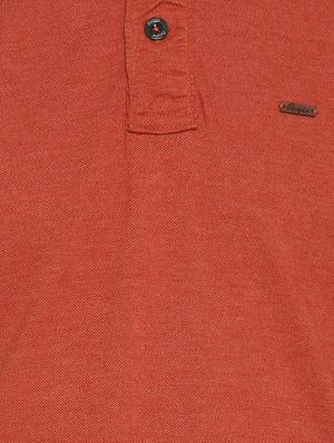 brown cotton blend polo t-shirt - 15729958 - Standard Image - 4