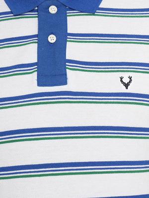 white cotton blend polo t-shirt - 15729959 - Standard Image - 4