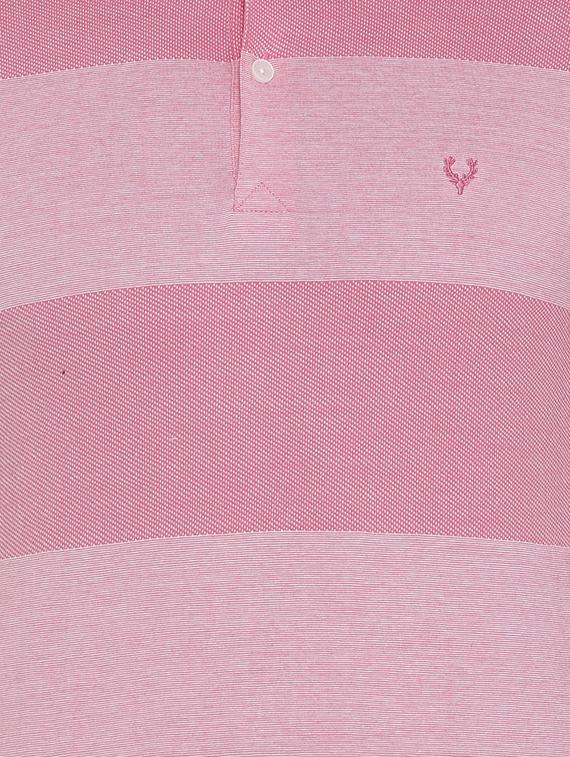 pink cotton polo t-shirt - 15729963 - Zoom Image - 4