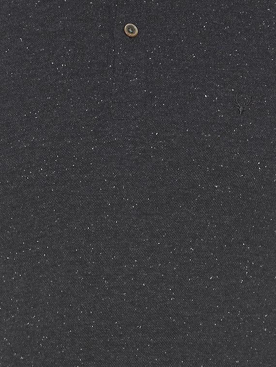 grey cotton blend polo t-shirt - 15729965 - Zoom Image - 4