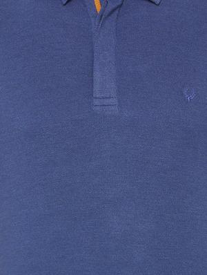blue cotton polo t-shirt - 15729966 - Standard Image - 4