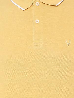 yellow cotton polo t-shirt - 15729971 - Standard Image - 4