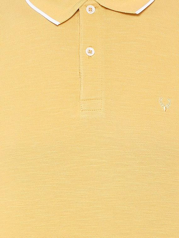 yellow cotton polo t-shirt - 15729971 - Zoom Image - 4