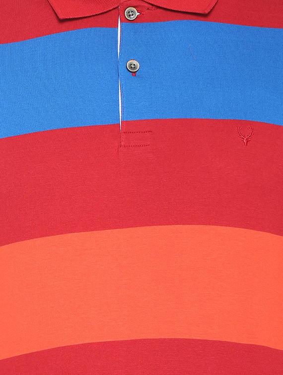 multi colored cotton polo t-shirt - 15729996 - Zoom Image - 4