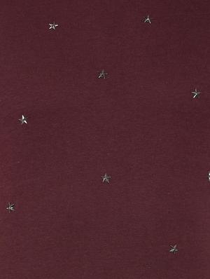 maroon cotton blend t-shirt - 15730004 - Standard Image - 4