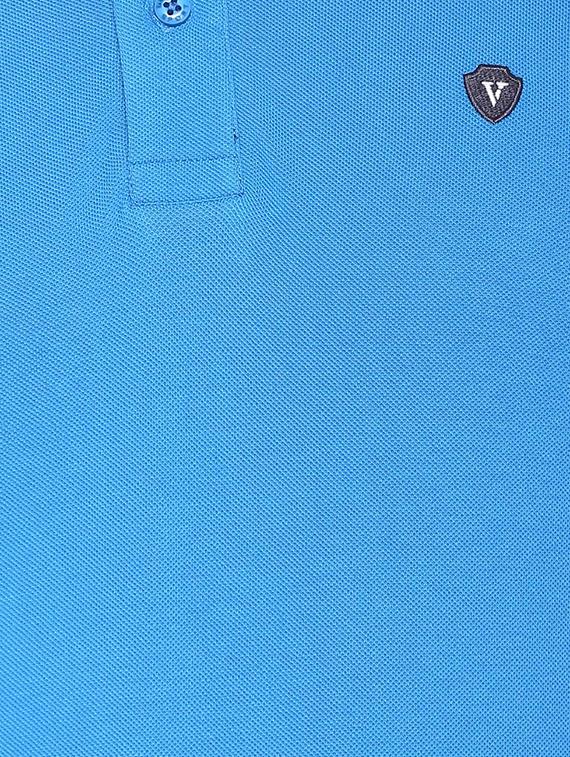 blue cotton polo t-shirt - 15730008 - Zoom Image - 4