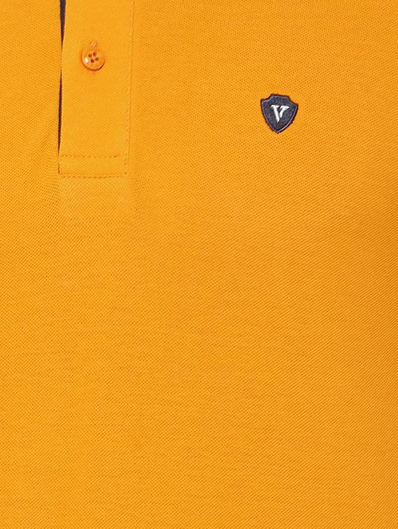 orange cotton polo t-shirt - 15730013 - Zoom Image - 4