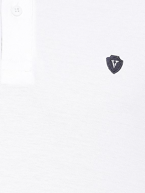 white cotton polo t-shirt - 15730015 - Zoom Image - 4