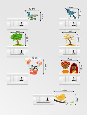 Wall Decals ' Color Switch Board Combo No.32 ' Wall stickers (PVC Vinyl) - 15730200 - Standard Image - 4