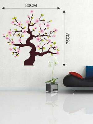 Wall Decals ' Pink Flower Tree Sticker ' Wall stickers (PVC Vinyl) - 15730237 - Standard Image - 4