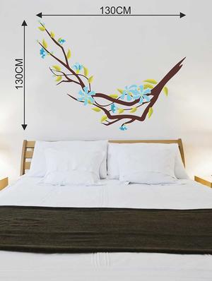 Wall Decals ' Blue Flower Sticker ' Wall stickers (PVC Vinyl) - 15730242 - Standard Image - 4