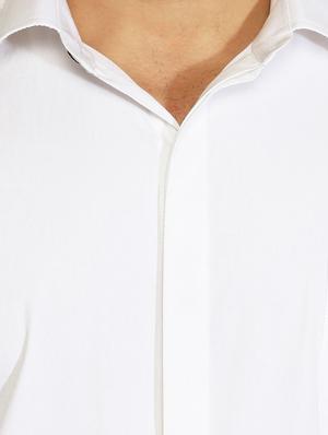 white cotton casual shirt - 15730291 - Standard Image - 4
