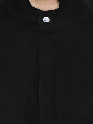 black cotton casual shirt - 15730297 - Standard Image - 4